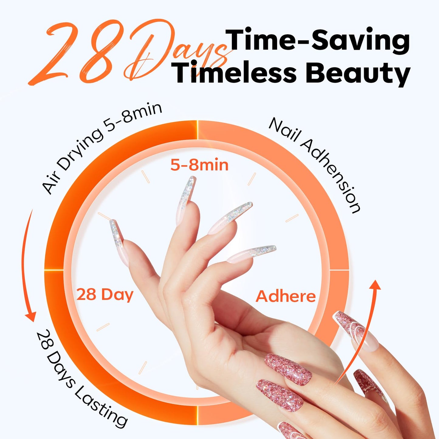 modelones 8 oz Monomer - Professional Monomer Acrylic Nail Liquid 240ml for Acrylic Powder, Nail Extension 3D Carving - MMA Free Low Odor Non-Yellowing DIY Salon Home
