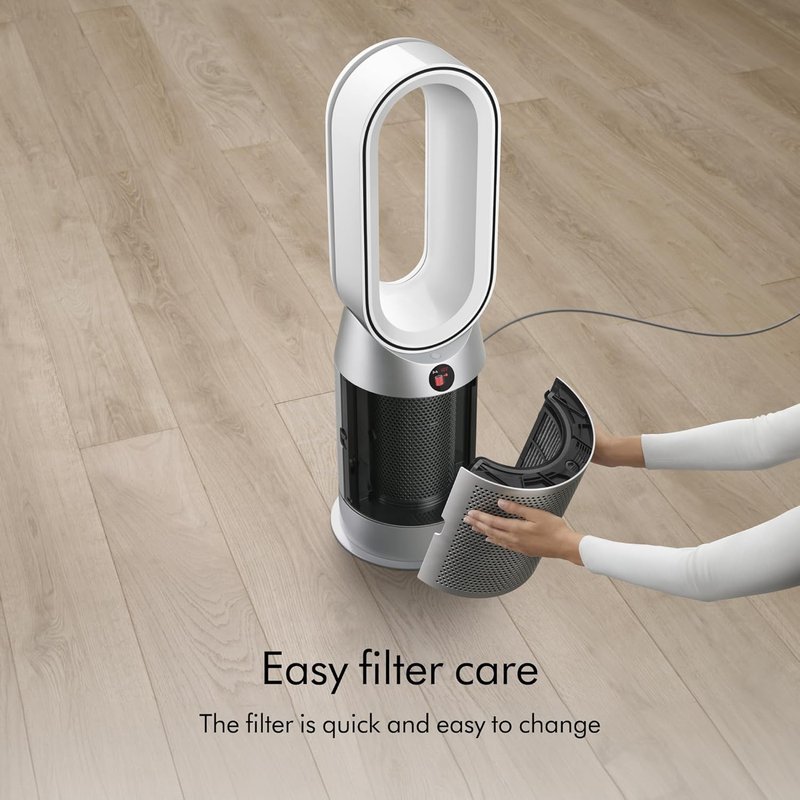Dyson Air Purifier Hot+Cool HP07 - 3-in-1 Heater, Fan & Air Purifier | White/Silver, Large