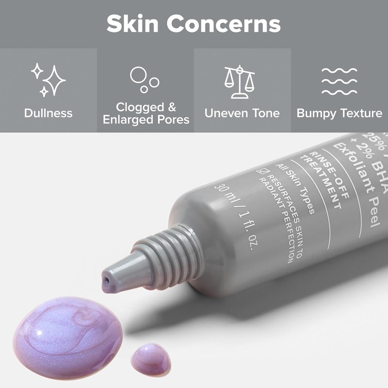 Paula's Choice Skin Perfecting AHA + BHA Exfoliant Peel - Rinse Off Treatment for All Skin Types | 1 Oz