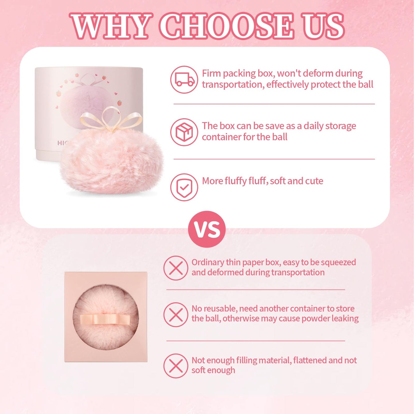 Noerrors Body Glitter Powder Puff Body Shimmer Powder Plush Peach Ball Loose Highlighter Patting High Gloss Shine Bright Illuminator Glossy Diamond Glow Sparkle Makeup for Body Face Hair