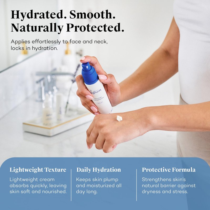 Kosterina Extra Virgin Daily Face Moisturizer | Hydrating, Soothing Natural Face Cream with Antioxidants, Olive Oil, Squalane & Hydroxytyrosol | 1.7 oz