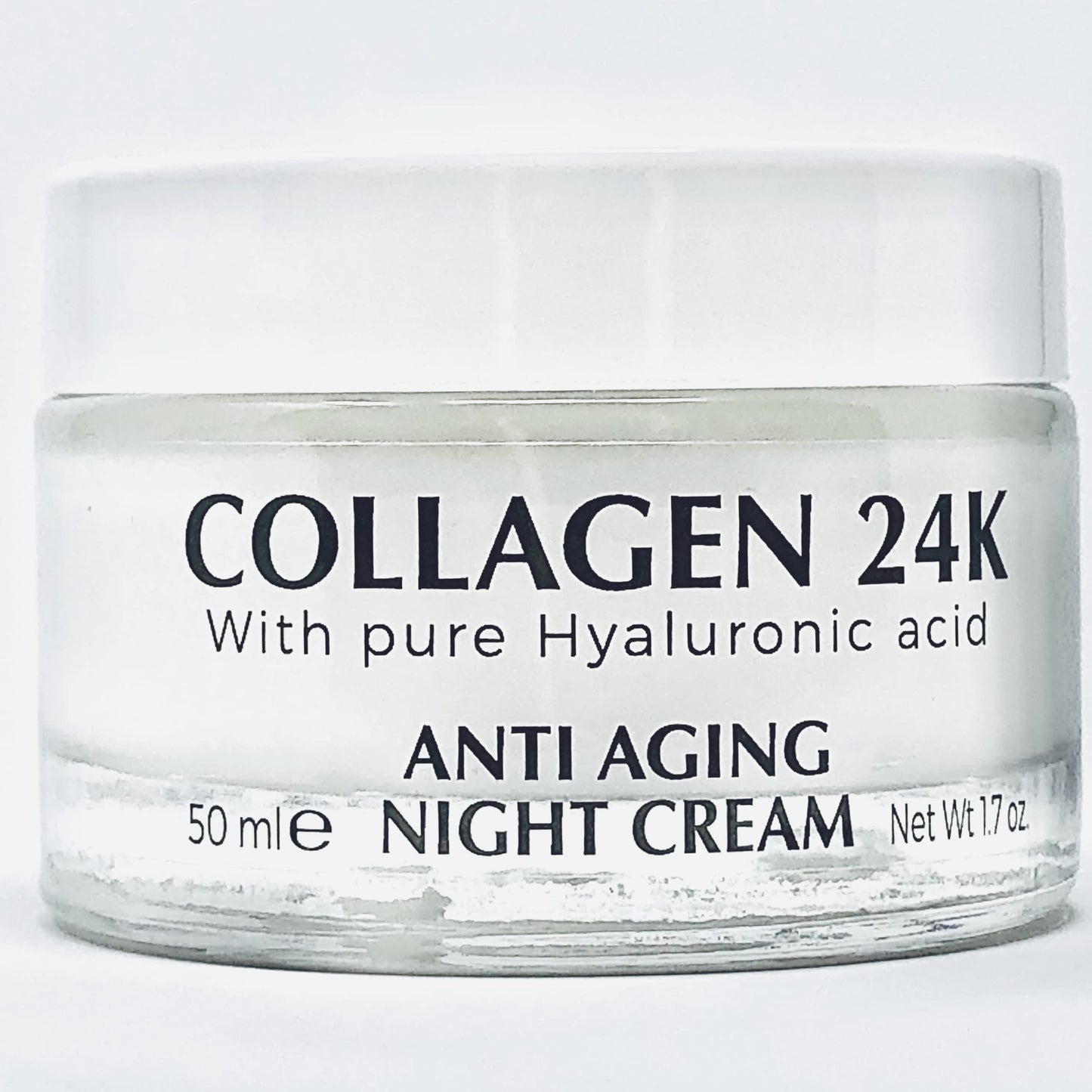 Delfanti • COLLAGEN 24K • Anti-Aging DUO pack • Day Cream jar PLUS Night Cream jar• Face, Neck and Décolleté Moisturizers with pure Hyaluronic Acid • Made in Italy