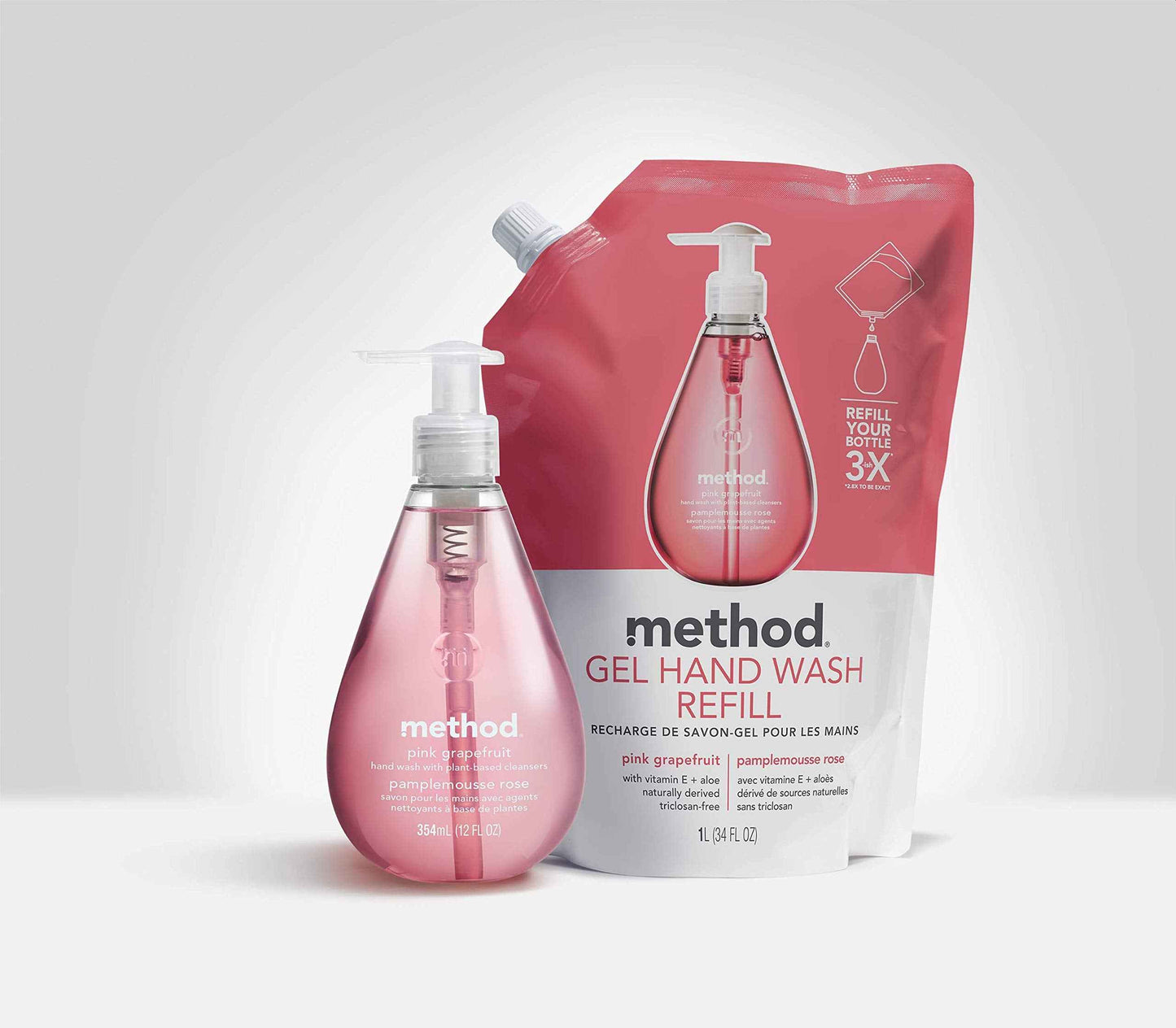 Method Gel Hand Soap Refill, Sea Minerals, 34 oz, 1 pack, Packaging May Vary