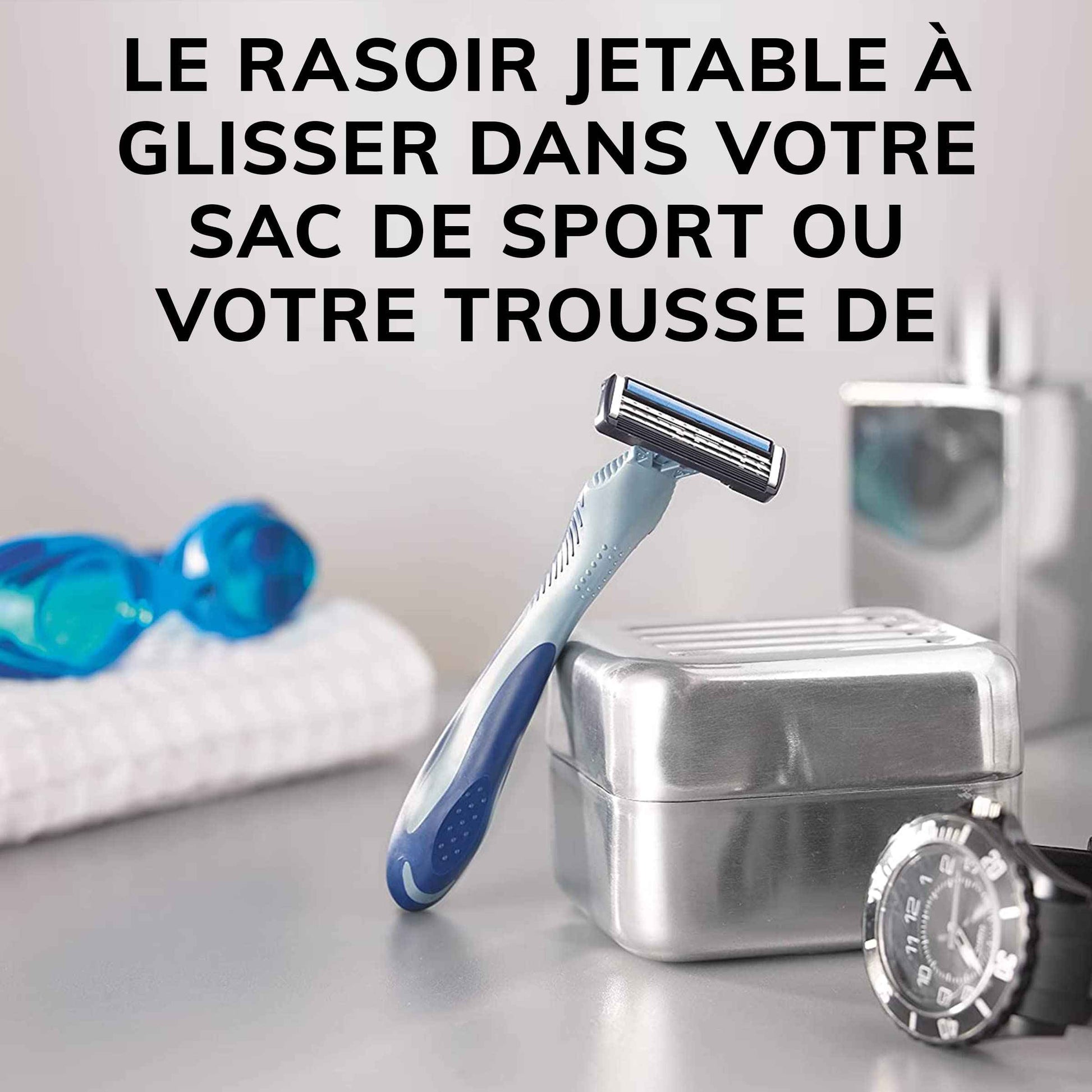 BIC Flex 3 Men’s Disposable Razors With 3 Blades, For a Smooth and Comfortable Shave, 4 Piece Razor Kit for Men (Pack of 2)