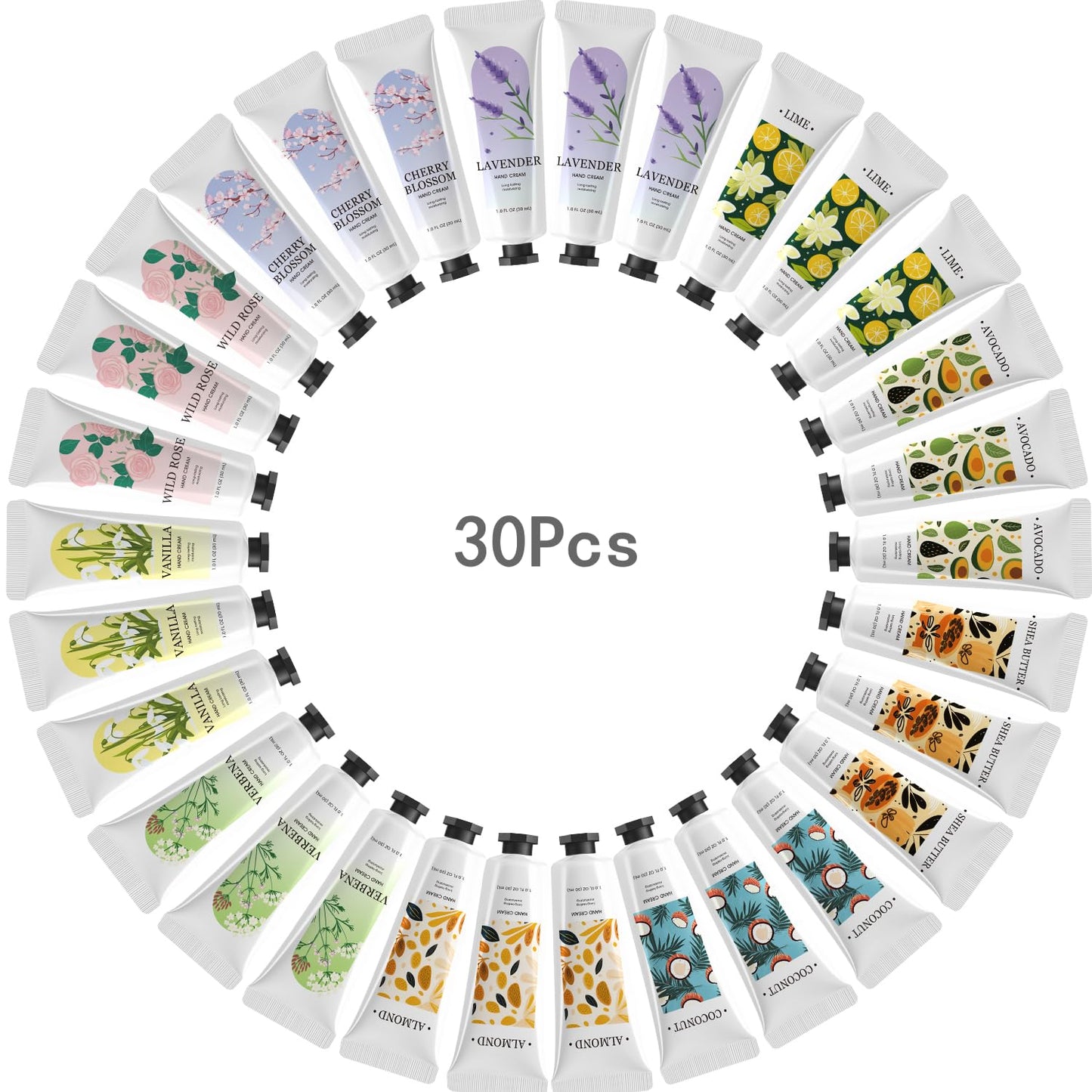 BODY & EARTH 30 Pack Hand Cream Lotion Bulk Mini Hand Lotion Hand Cream for Women Bridesmaid Gifts Small Gifts for Women Mothers Day Gift Bachelor Party Favors
