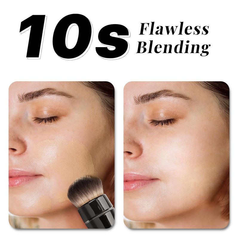 360° Rotating Makeup Brush - Smart Electric Application with 2 Replaceable Heads | Adjustable Speeds for Effortless Makeup