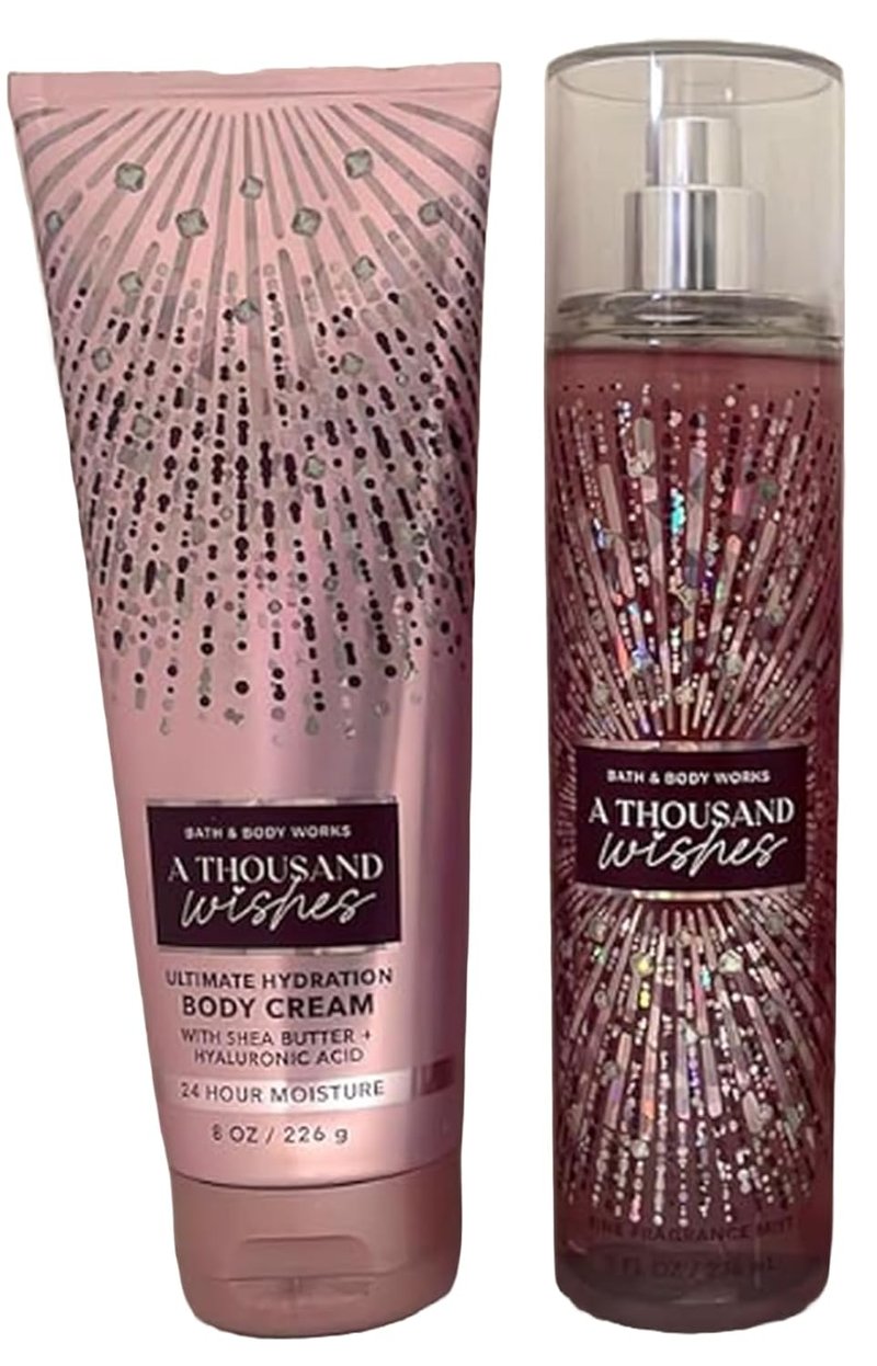 A Thousand Wishes Gift Set | Fine Fragrance Mist & Ultra Shea Body Cream - Luxurious Bath Essentials