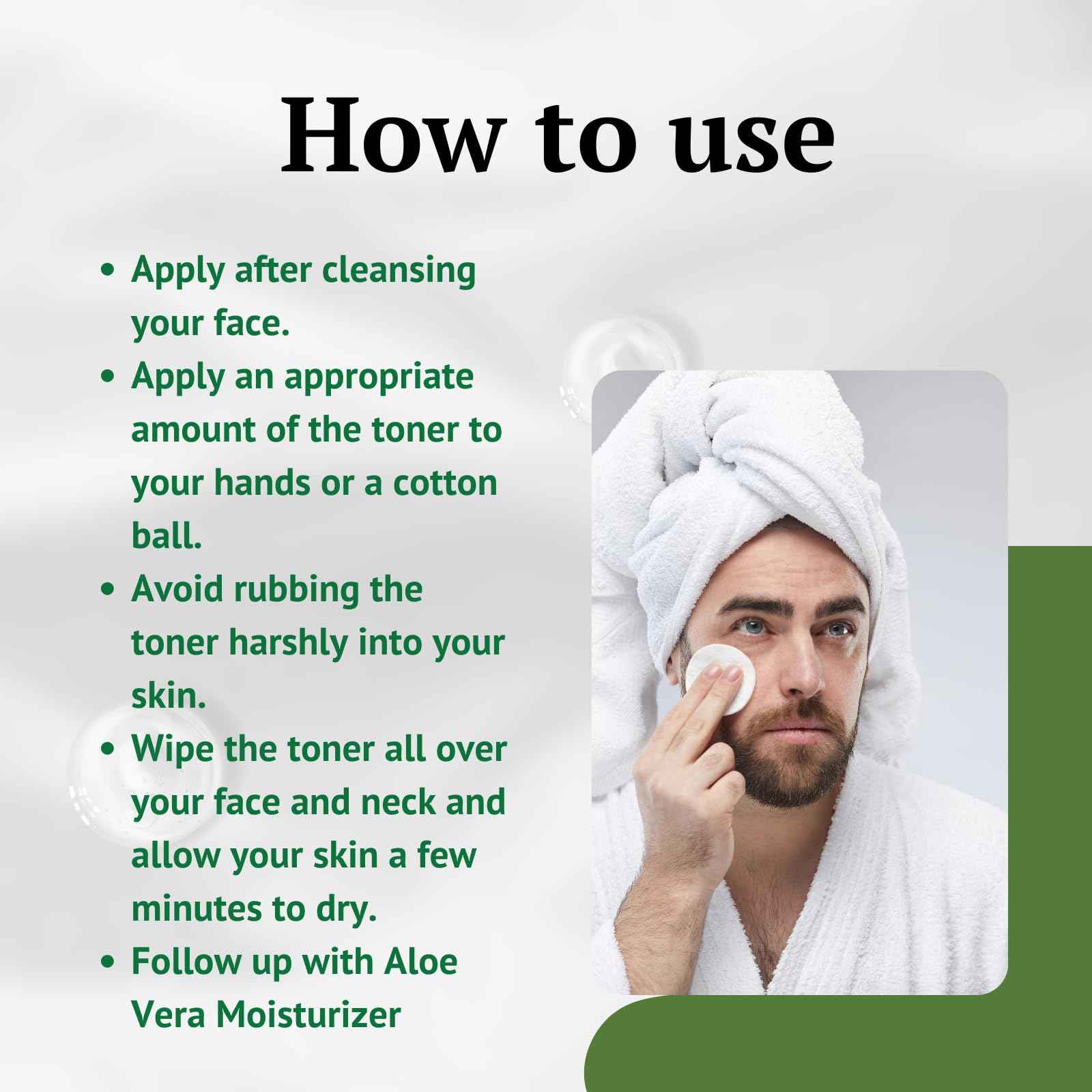 iMMense Naturals Aloe Vera Toner for Face. Skincare to Treat and Prevent Acne, Restore PH Balance & Excess Dirt. Facial Toner for Women and Men.