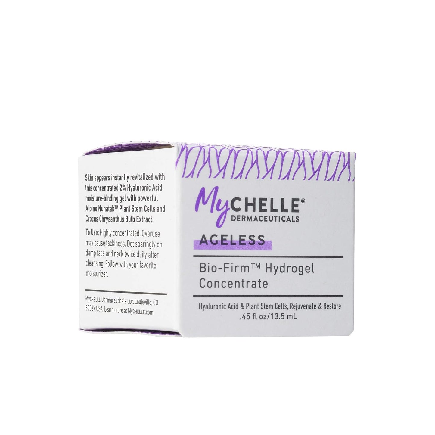 MyCHELLE Bio-Firm Hydrogel Concentrate | Hyaluronic Acid & Plant Stem Cells, 0.45 Fl Oz - Rejuvenates & Reduces Fine Lines