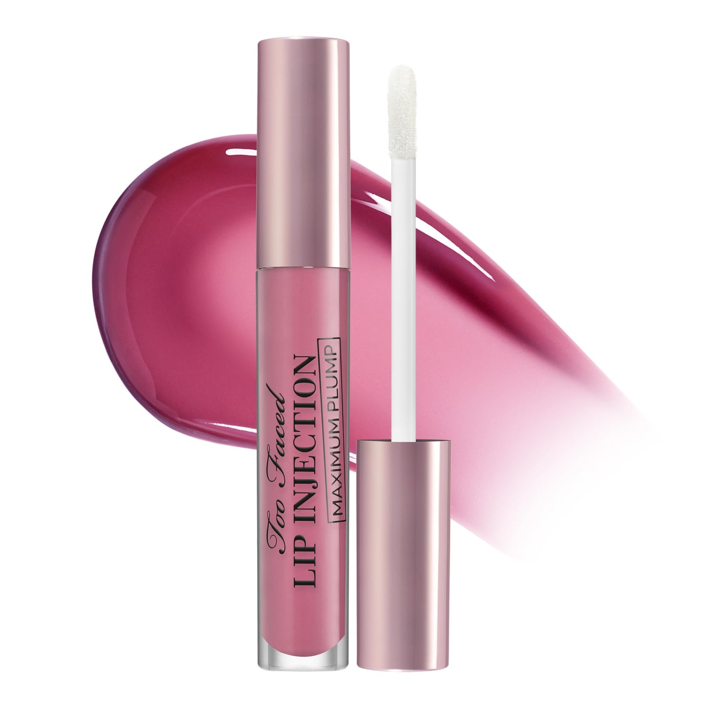 Too Faced Lip Injection Maximum Plump Extra Strength Lip Plumper Gloss | Hydrating, Volumizing, + Plumping, 0.14 Fl Oz, Full Send (True Mauve)