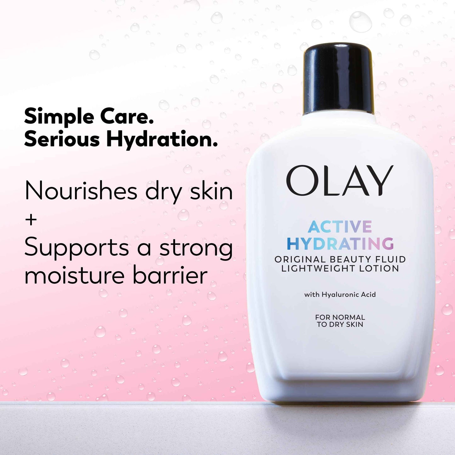 Olay Face Moisturizer, Active Hydrating Beauty Fluid Lotion, Original Facial Moisturizer, 4 Oz. (Pack of 2)
