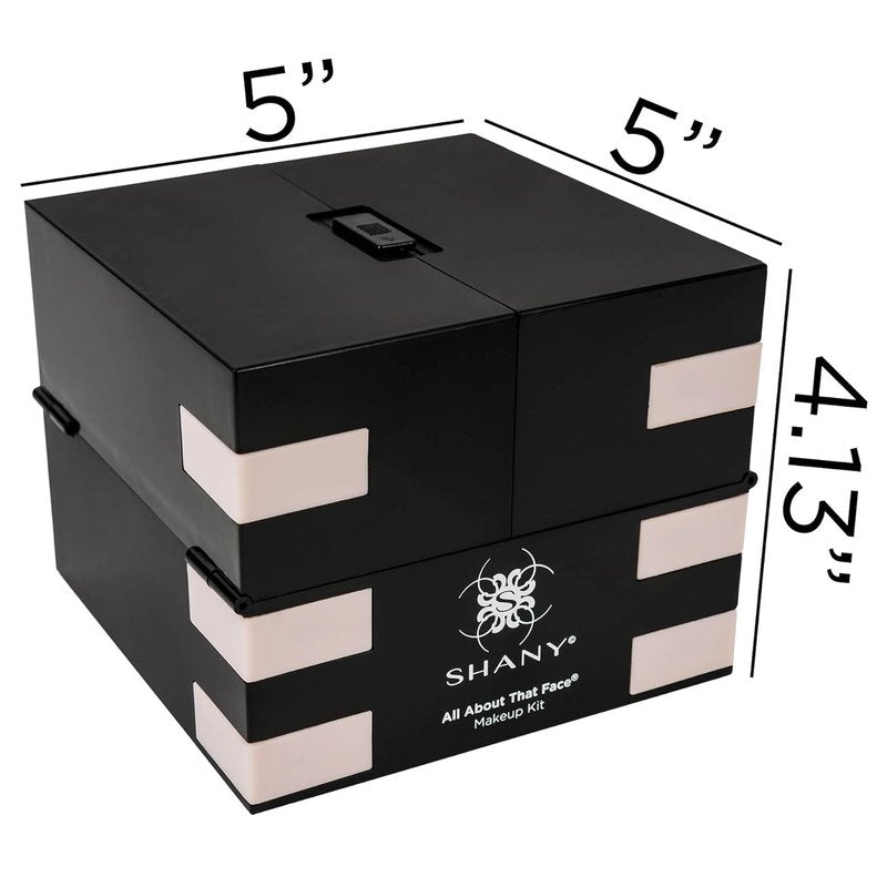 SHANY All About That Face Makeup Kit | Complete Beginner Makeup Set with Eye Shadows, Lip Colors & Applicators