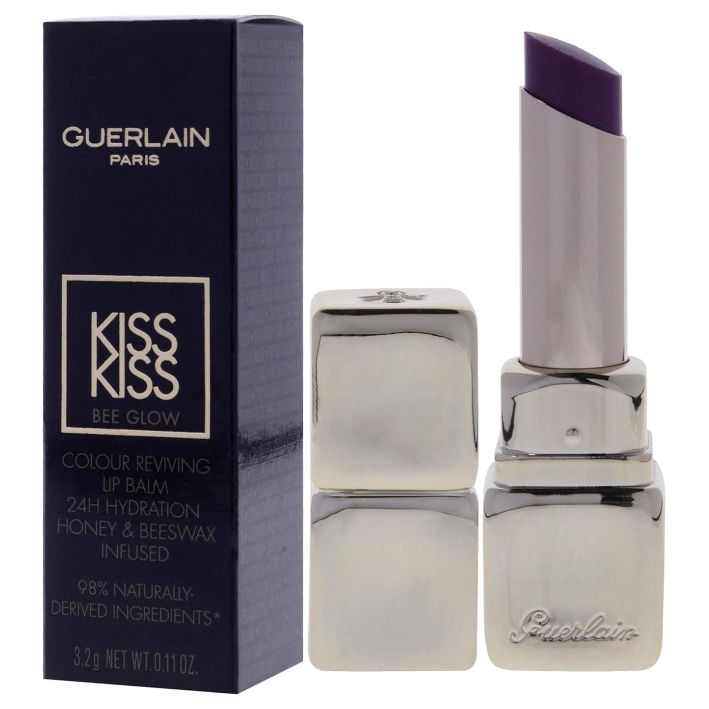 Kiss Kiss Bee Glow Lip Balm - Lavender Glow Hydrating Formula | 0.11 oz for Women