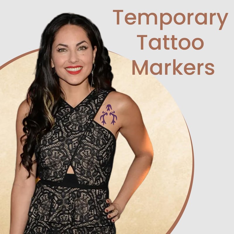 Vanli's 10 Original Temporary Tattoo Markers For Skin, Temporary Tattoo Pens with 30 Unique Stencils. Stocking Stuffers for Teens, Boys, Girls, Women.