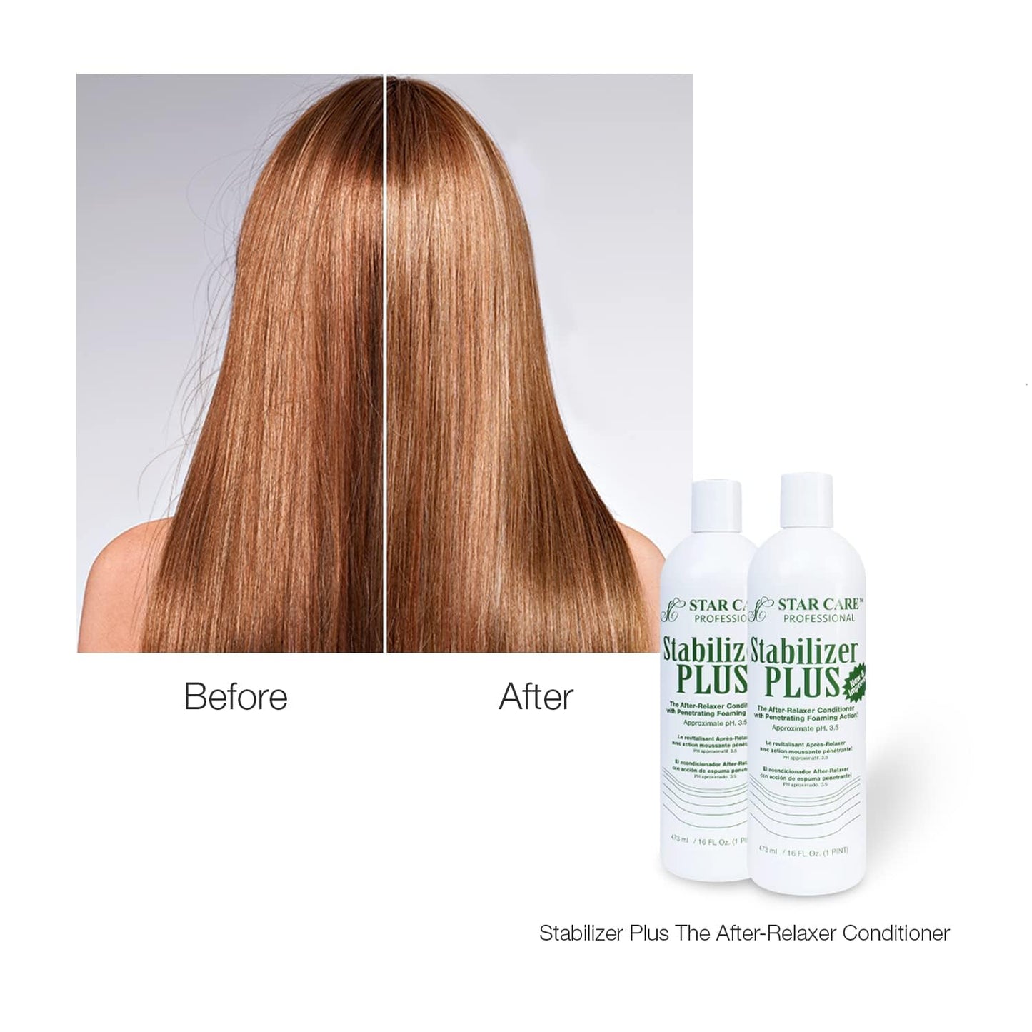 STAR CARE Stabilizer Plus The After-Relaxer Conditioner With Penetrating Foaming Action Approximate pH. 3.5 (16 Fl Oz (Pack of 3))