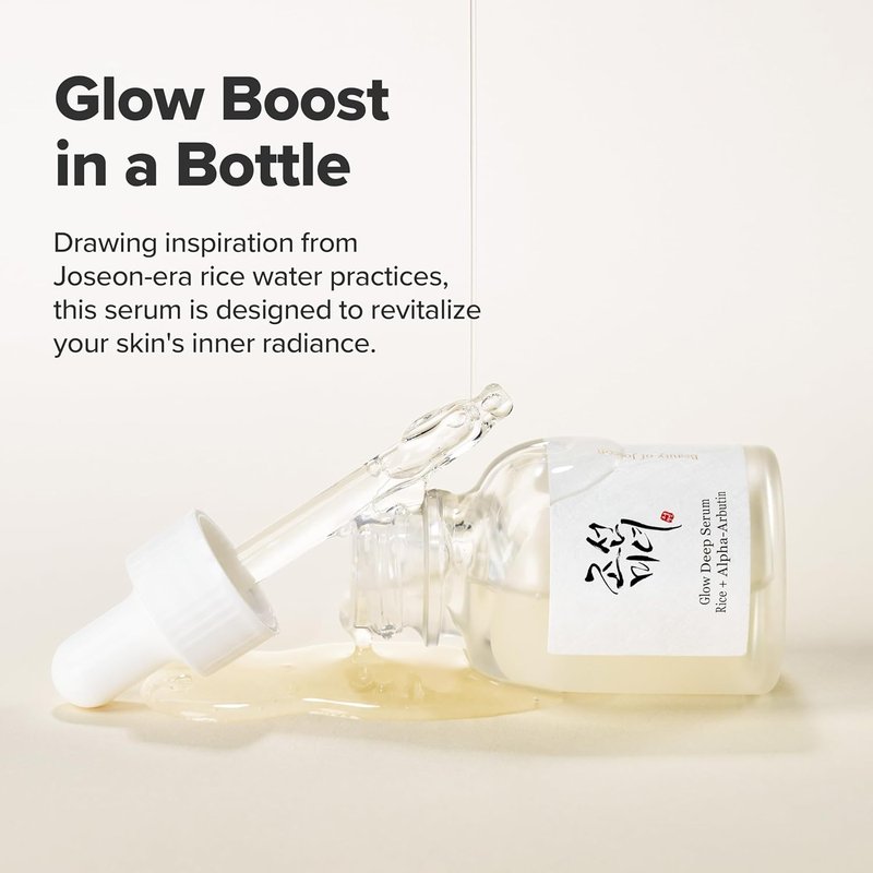 Glow Deep Serum with Rice & Alpha-Arbutin + Dynasty Cream Moisturizer | Korean Skincare Set (30ml + 50ml)