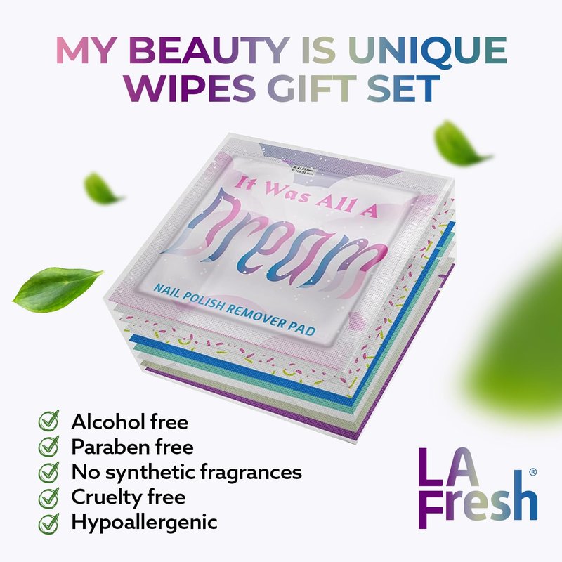 Beauty Wipes Variety Pack - Travel-Sized, TSA Friendly, Individually Wrapped | 16-Count Holiday Gift Set for Women