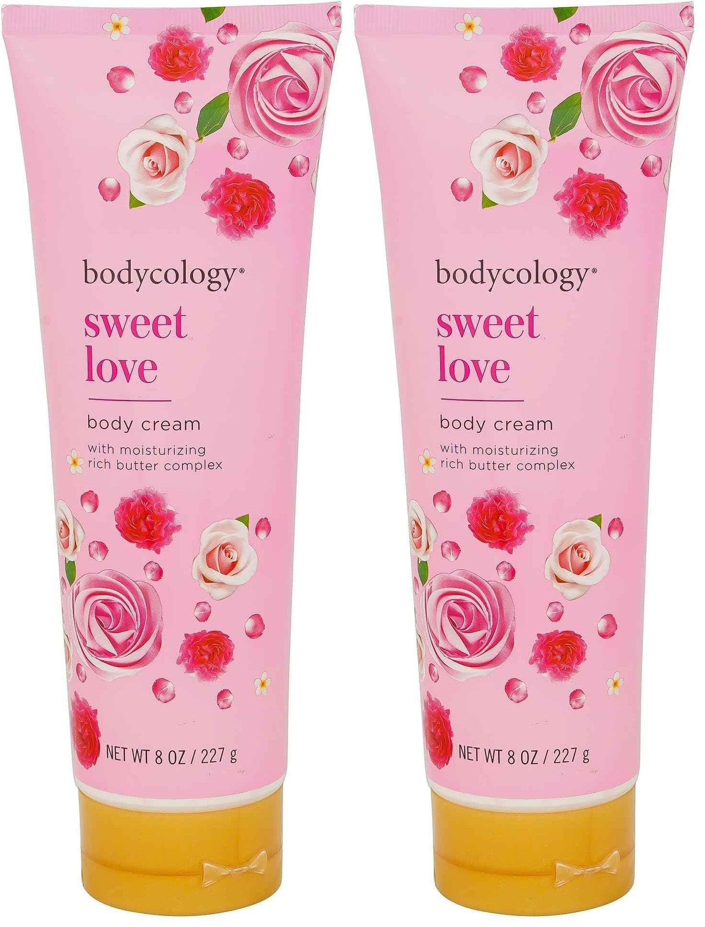 Bodycology Sweet Love Blushing Nourishing Body Cream, 8 oz (Pack of 2)