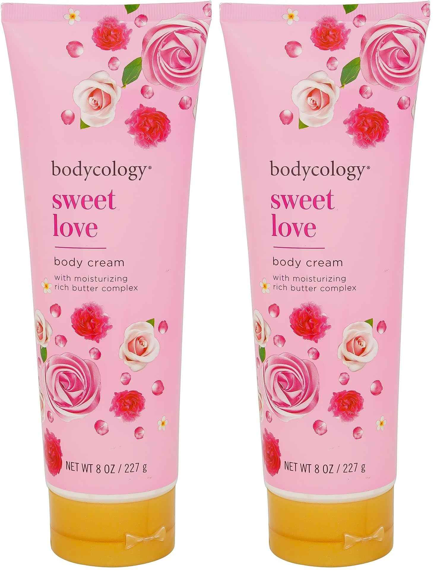 Bodycology Sweet Love Blushing Nourishing Body Cream, 8 oz (Pack of 2)