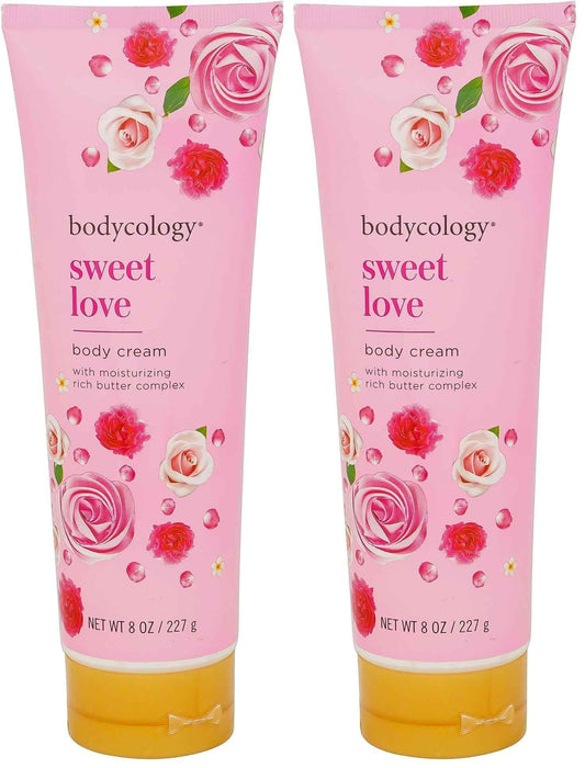 Bodycology Sweet Love Blushing Nourishing Body Cream, 8 oz (Pack of 2)