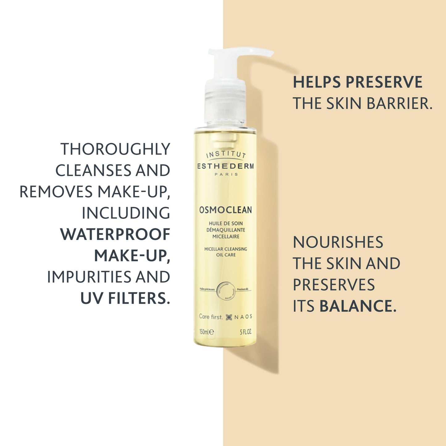 Institut Esthederm Micellar Cleansing Oil Care, Makeup Remover