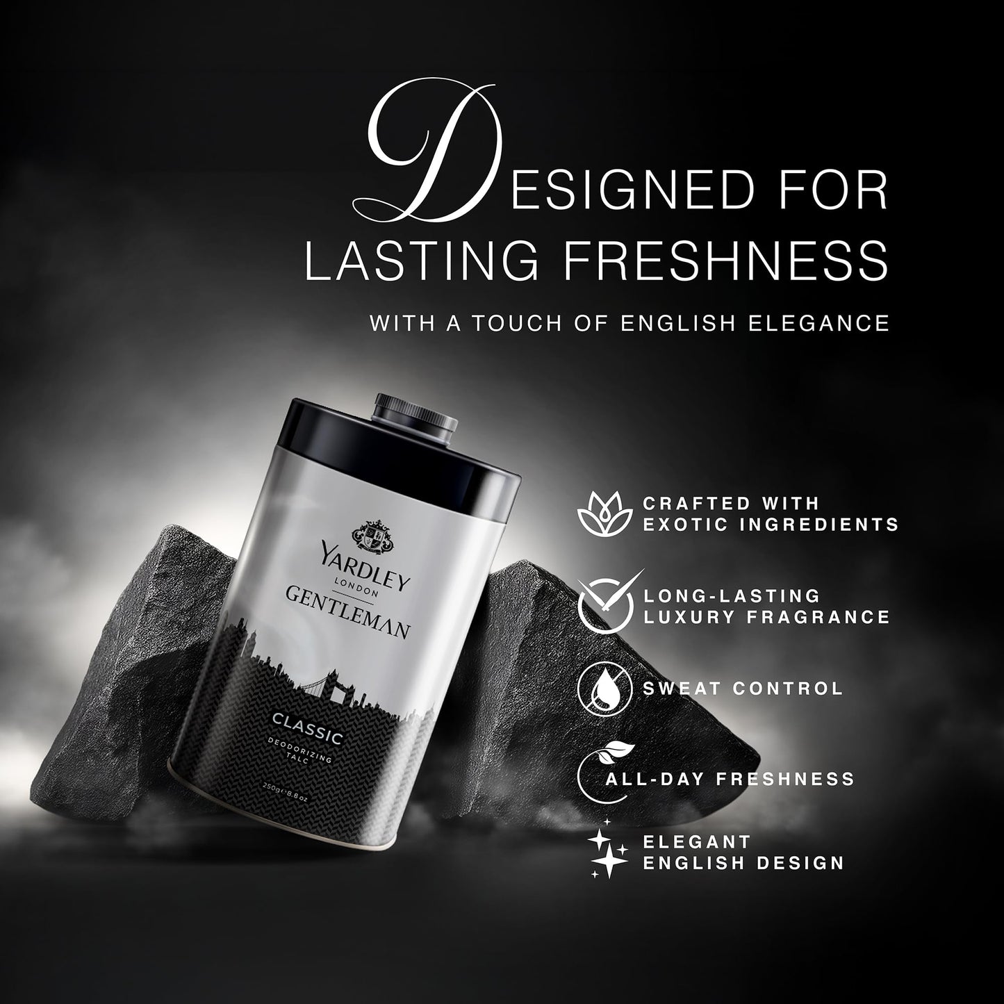 Yardley Gentleman Talcum Powder 8.8oz