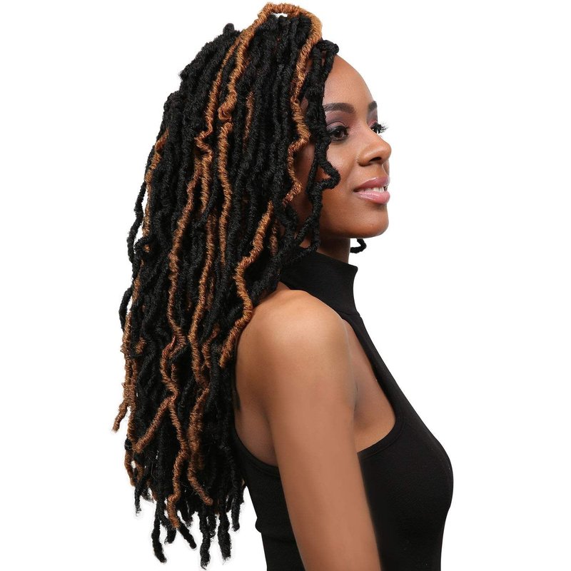 Bobbi Boss Synthetic Hair Crochet Braids African Roots Braid Collection Nu Locs 18" (4-PACK, 1)