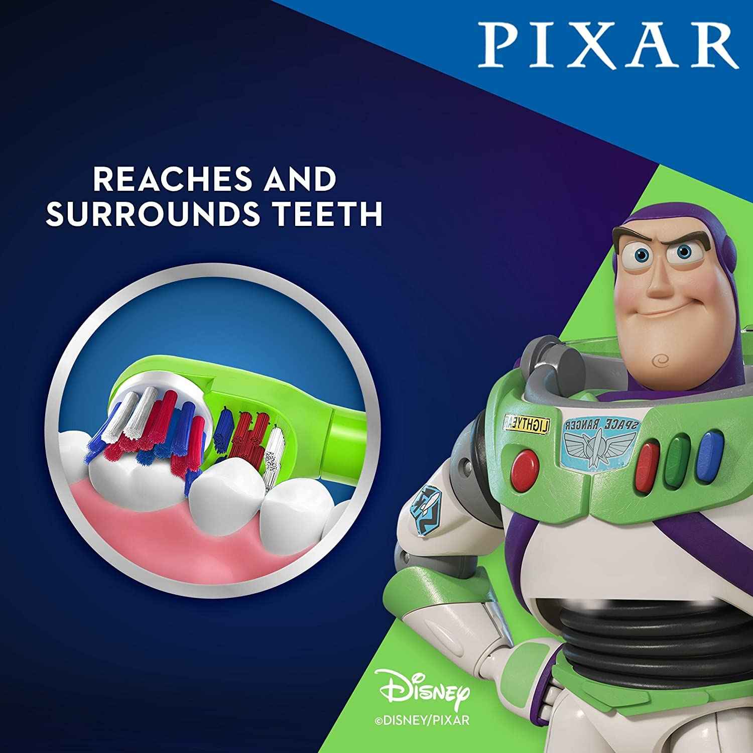 Oral-B Toothbrush Rotating Head Toy Story Soft (Battery) (2 Pack)