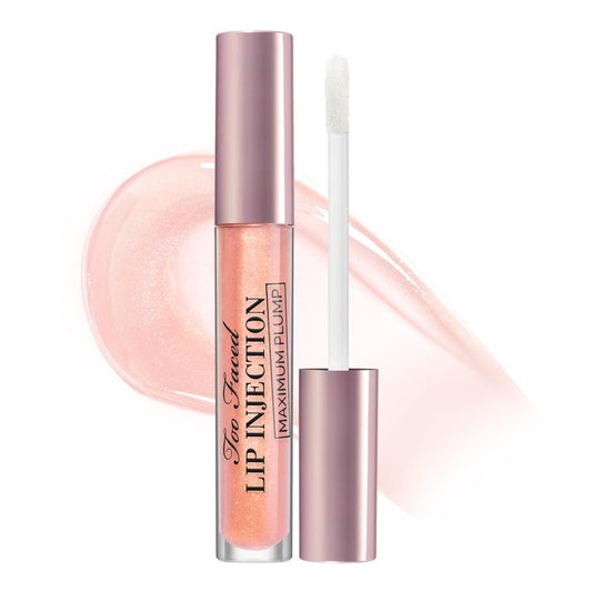 Too Faced Lip Injection Maximum Plump Extra Strength Lip Plumper Gloss | Hydrating, Volumizing, + Plumping, 0.14 Fl Oz, Cotton Candy Kisses
