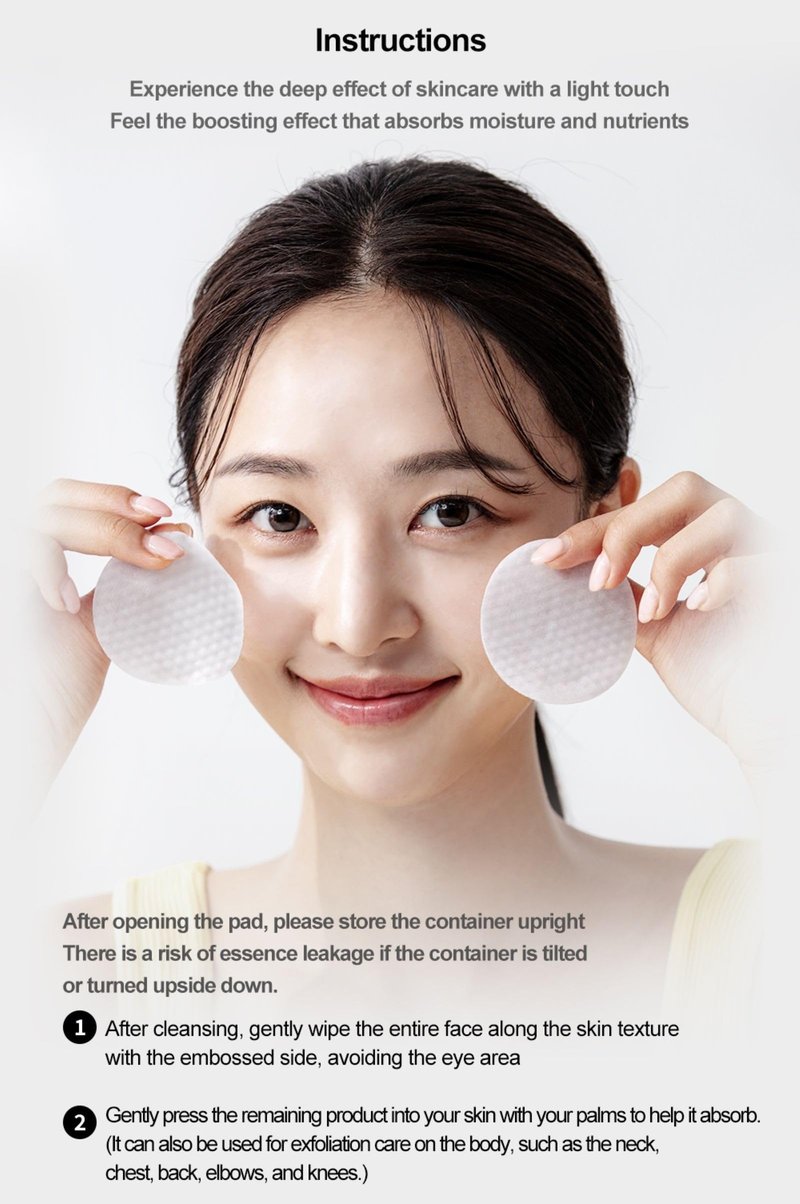 Toner Pad, 60 Pads | Clarifying & Hydrating Facial Pads for Women | Pre-Makeup Skin Prep, Pore Care, Skin Cleaning Wipe, K-Beauty, Made in Korea.