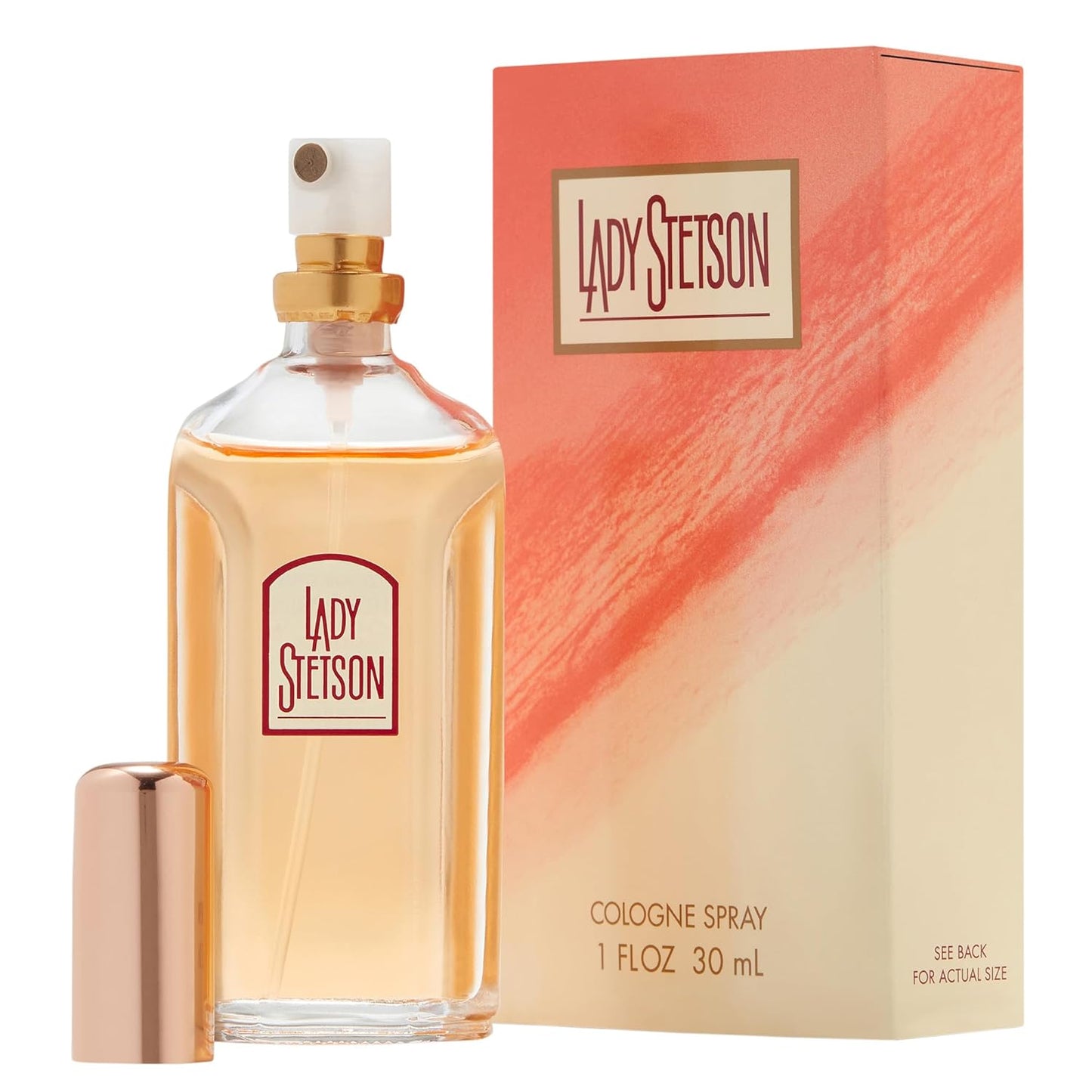 Lady Stetson Perfume for Women - Feminine Woody Fragrance with Peach, Rose & Sandalwood - 1 Fl Oz
