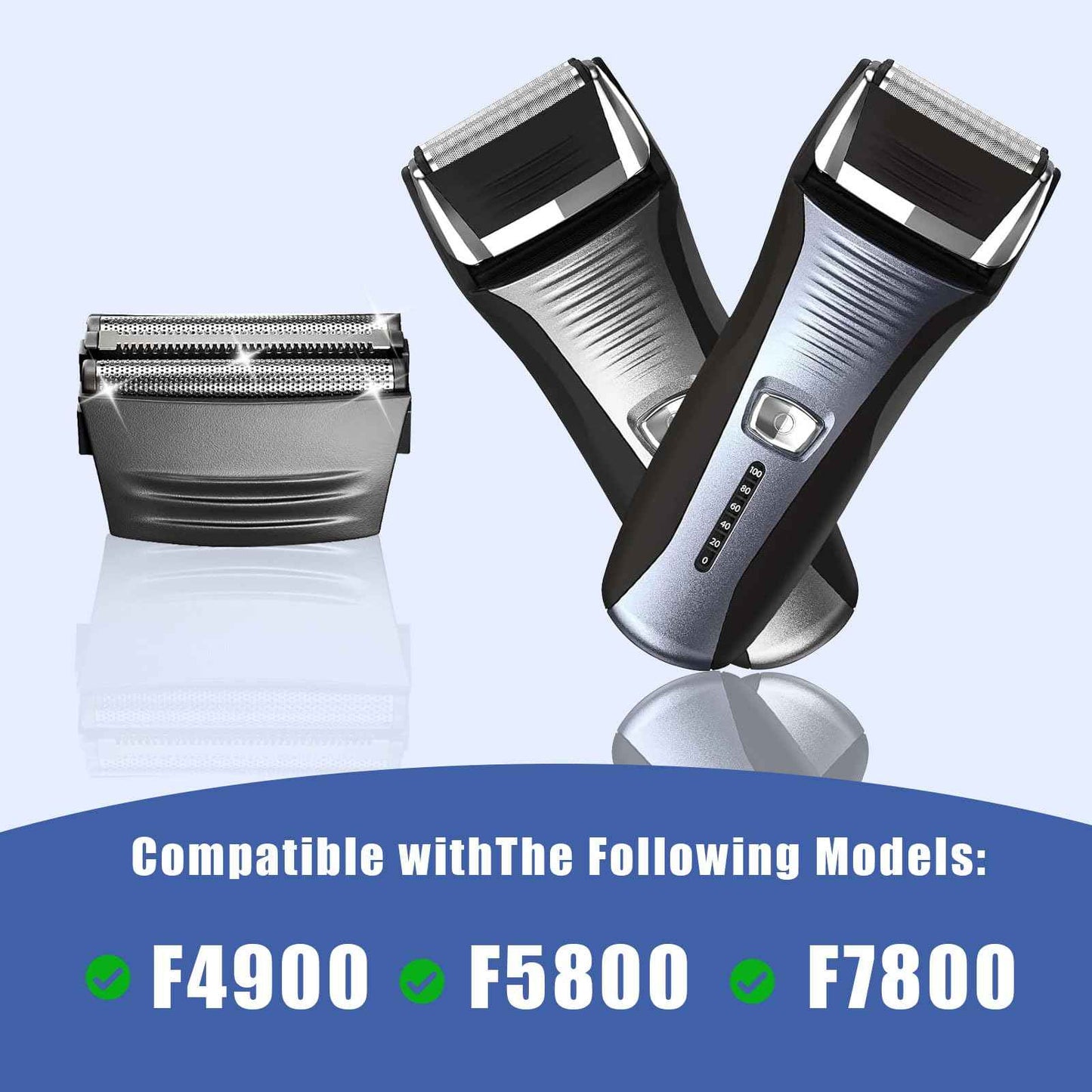 Shaver Replacment Heads Compatible with Remington SPF-300 Replacement Screen and Cutter for Foil Shavers F4900, F5800, F7800 Shavers