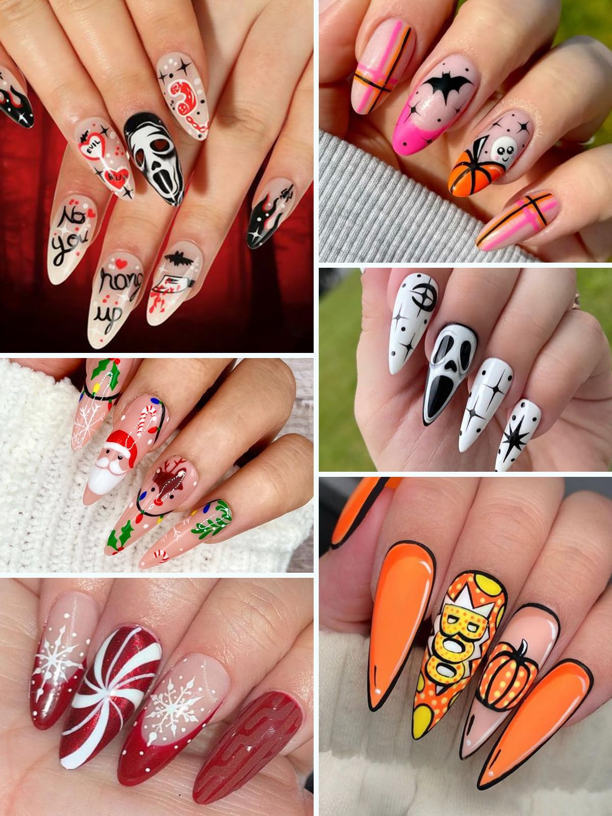 EBANKU 12 Colors Nail Art Pens Set, Christmas Nail Polish Pen Quick Drying 3D Acrylic Paint Pen Nail Markers for Christmas Nail Art Painting Point Dotting Liner Pen Manicure Tools Nail Design