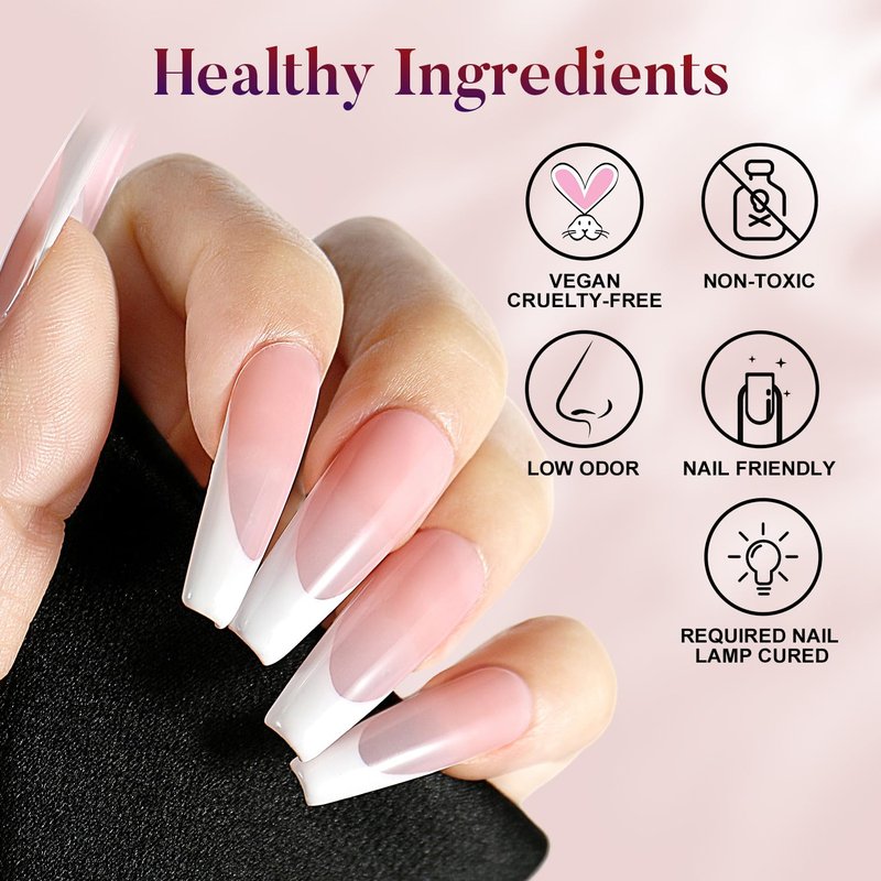 AIMEILI Valentine's Day Gel Nail Polish Set - Soak Off Nude Pink Colors | 6 x 10ml Bottles