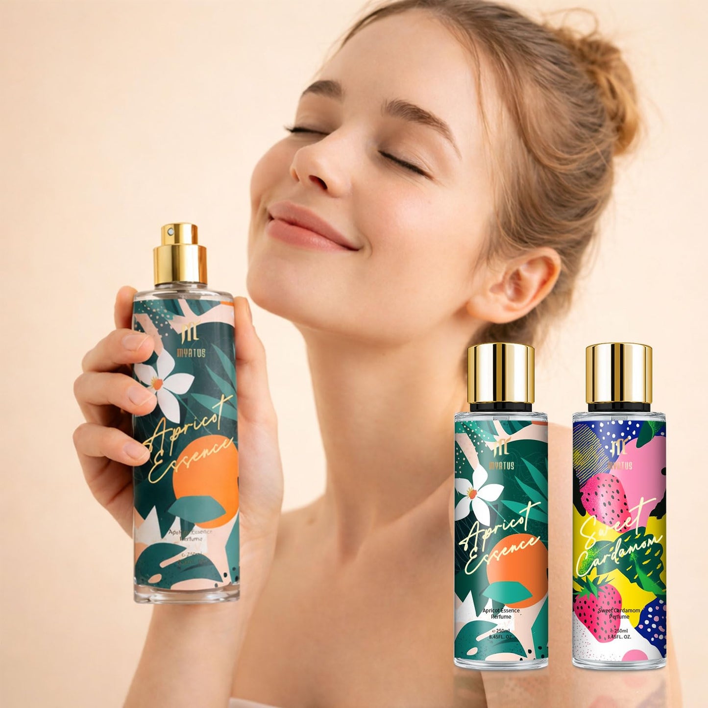 MYRTUS Eau de Toilette for Women, 8.45 fl.oz Long Lasting Body Spray Perfume, Floral & Fresh Fragrance