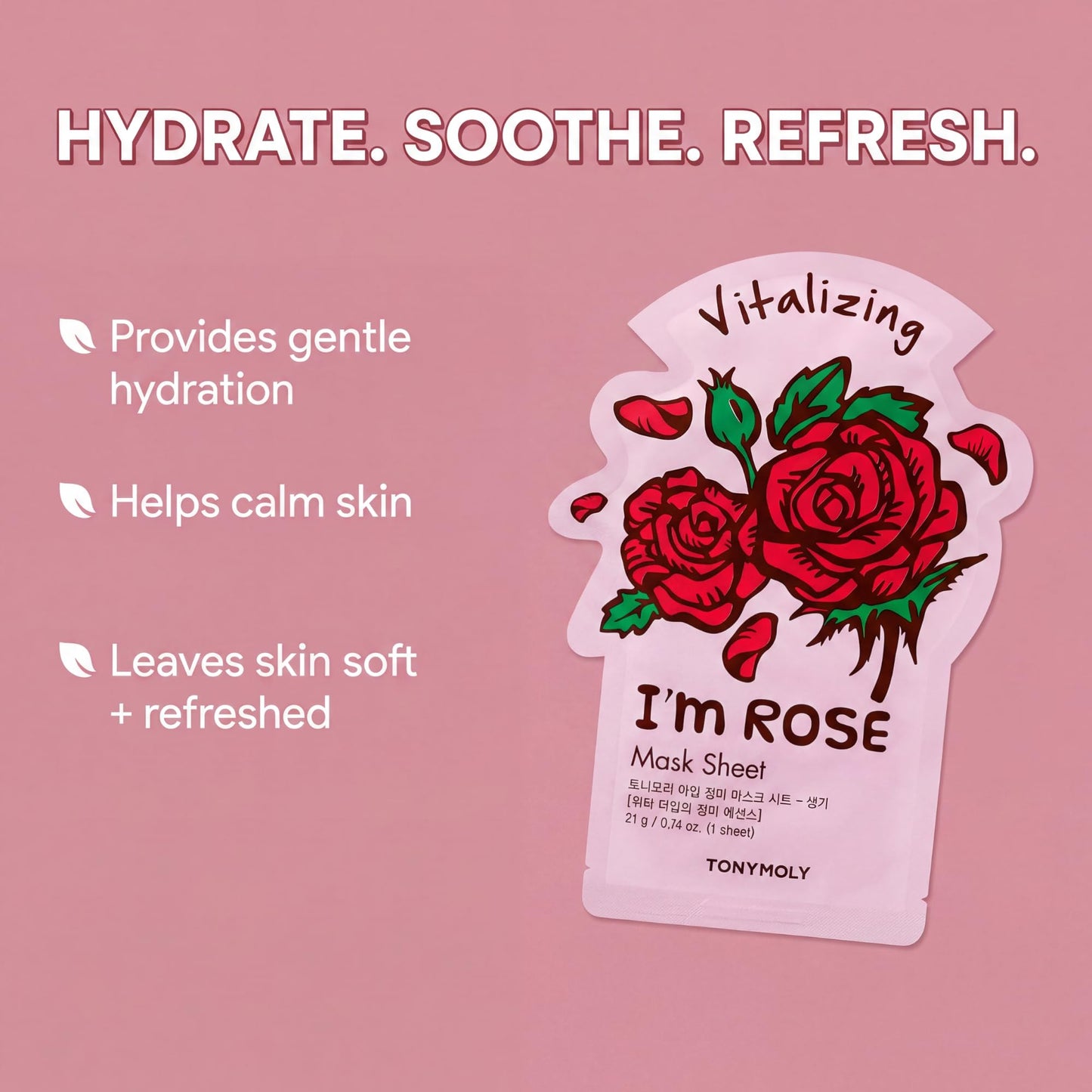 TONYMOLY I’m Sheet Mask Gift Set – Korean Face Mask Variety Pack with Hydrating & Vitamin Essences, 10 Pack