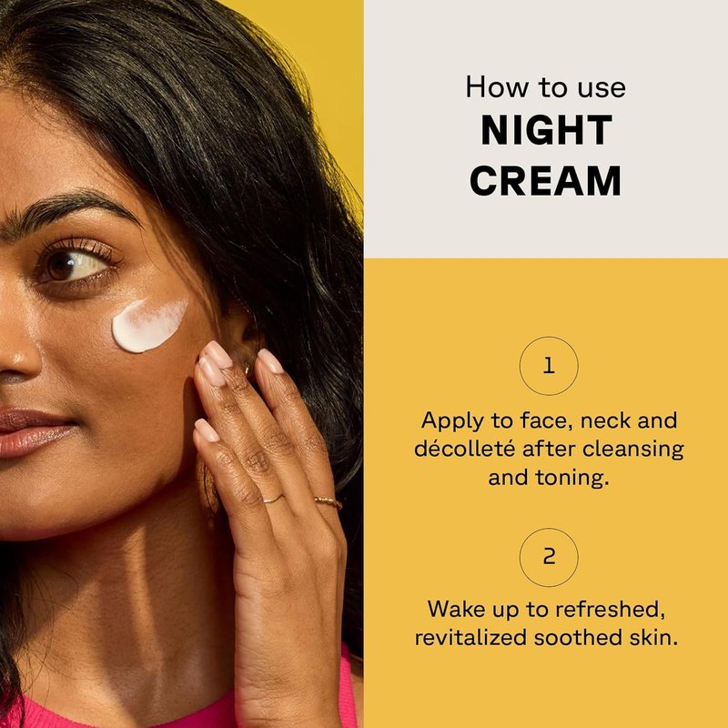 Acure Radically Rejuvenating Whipped Night Cream - Anti Aging Peptide Night Face Cream for Women & Men, Hydrating & Renewing Moisturizer for Fine Lines and Dark Spots with Vitamin C - 1.7 fl oz