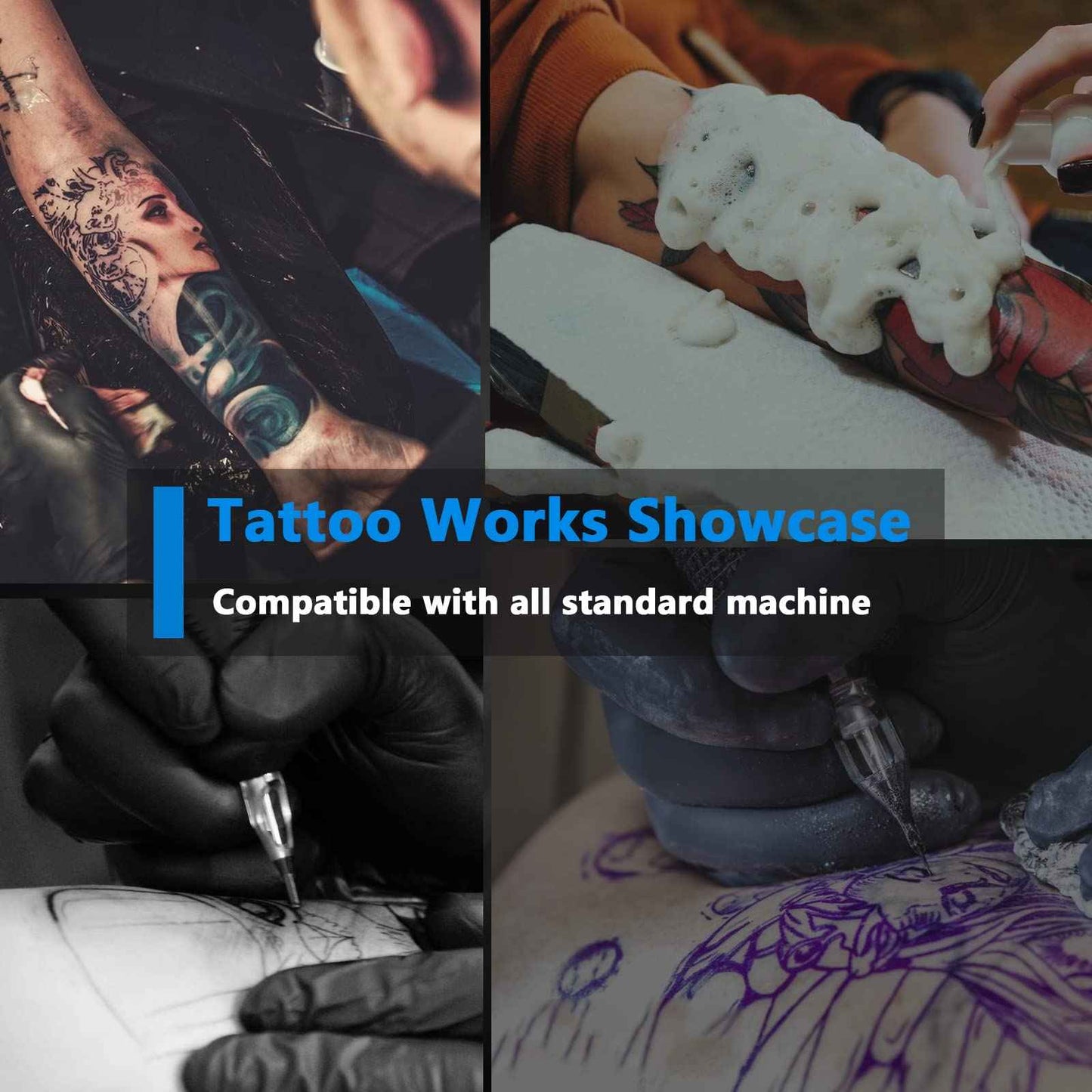 Gakonp Tattoo Cartridge Needles 60Pcs Mixed Tattoo Needles#12 Size 5RL 7RL 9RL 7RS 7M1 9M1 for Beginners or Artists