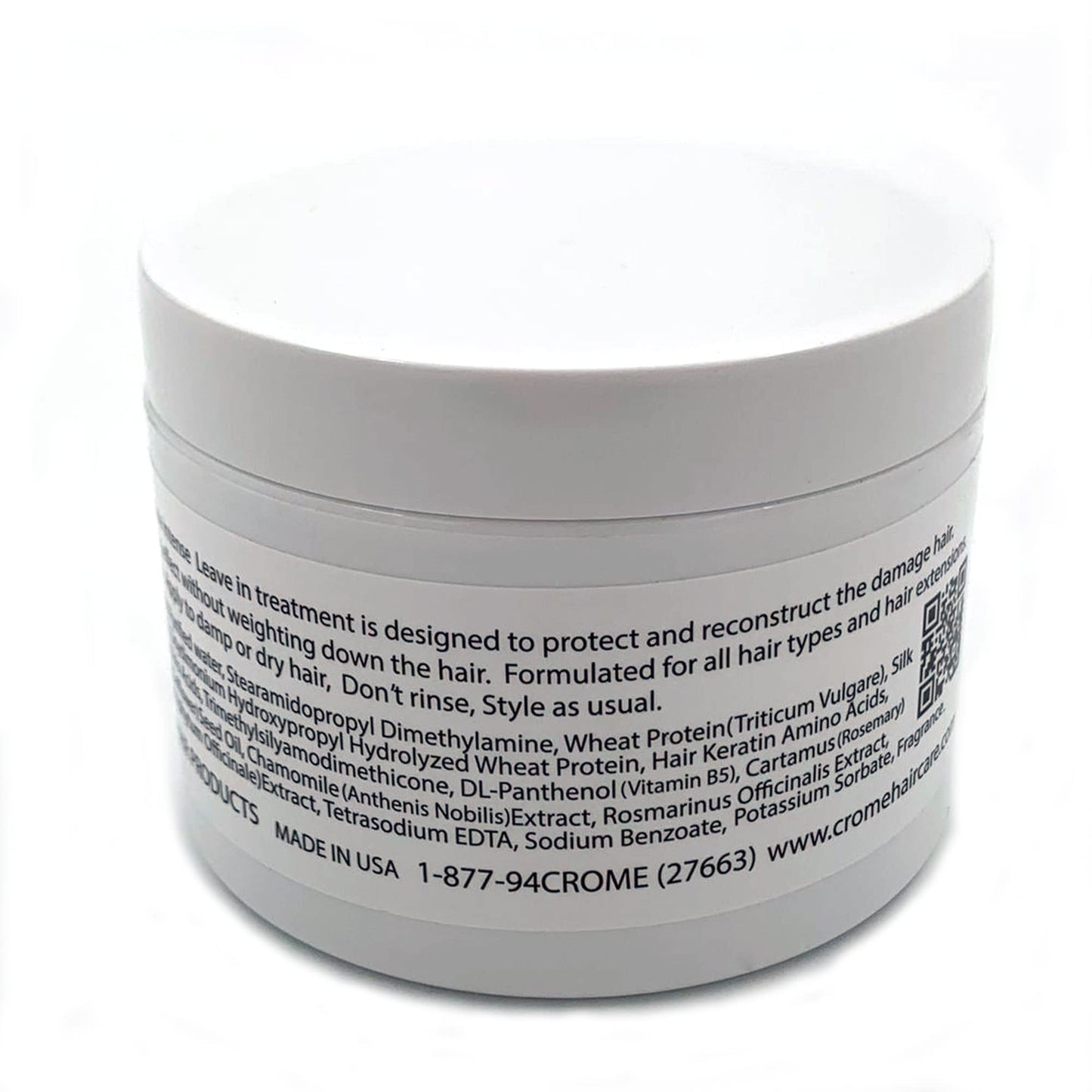 Crome Hair Food - Keratin Leave - In Conditioner - 8 Oz - Hair Treatment