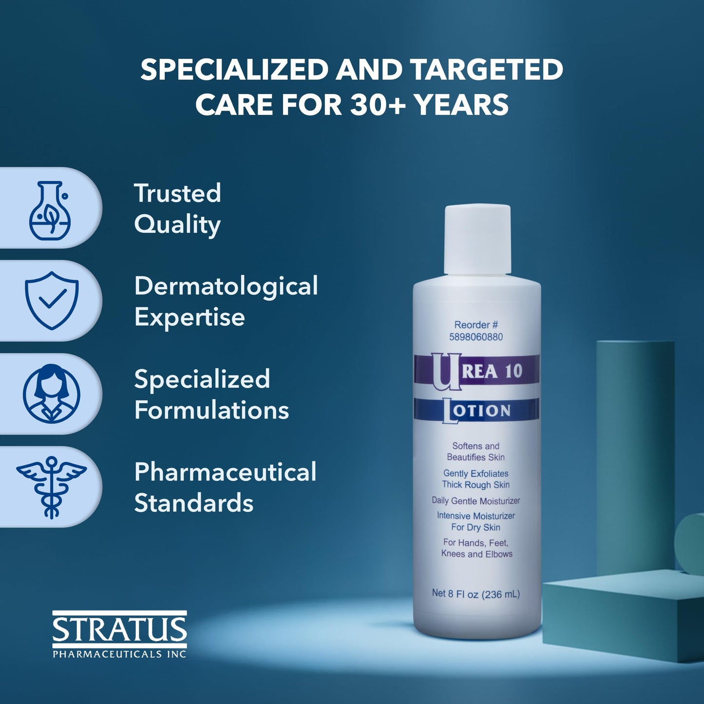 STRATUS PHARMACEUTICALS Urea 10% Body Lotion, 8 oz