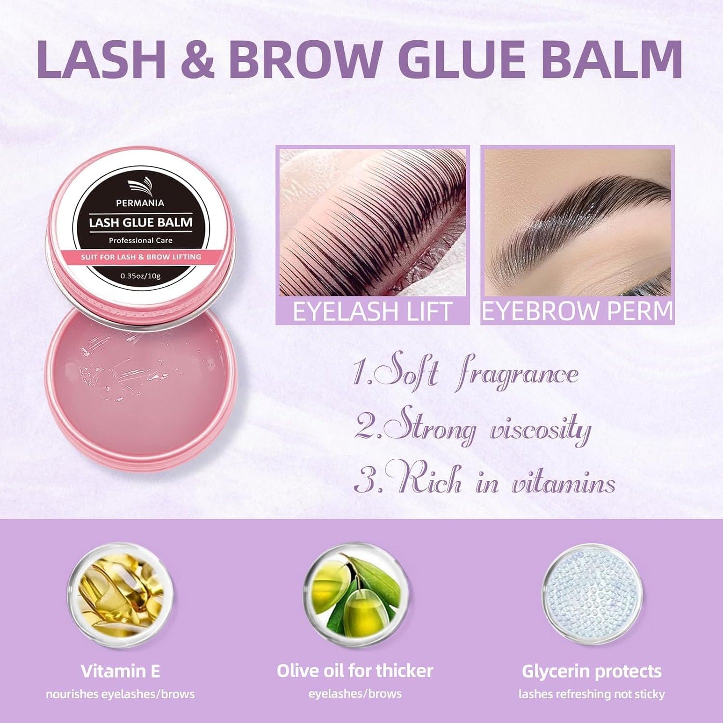 Lash Perm Kit for Eyelash Lift & Brow Lamination - 4-in-1 Fast Curling & Coloring Solution