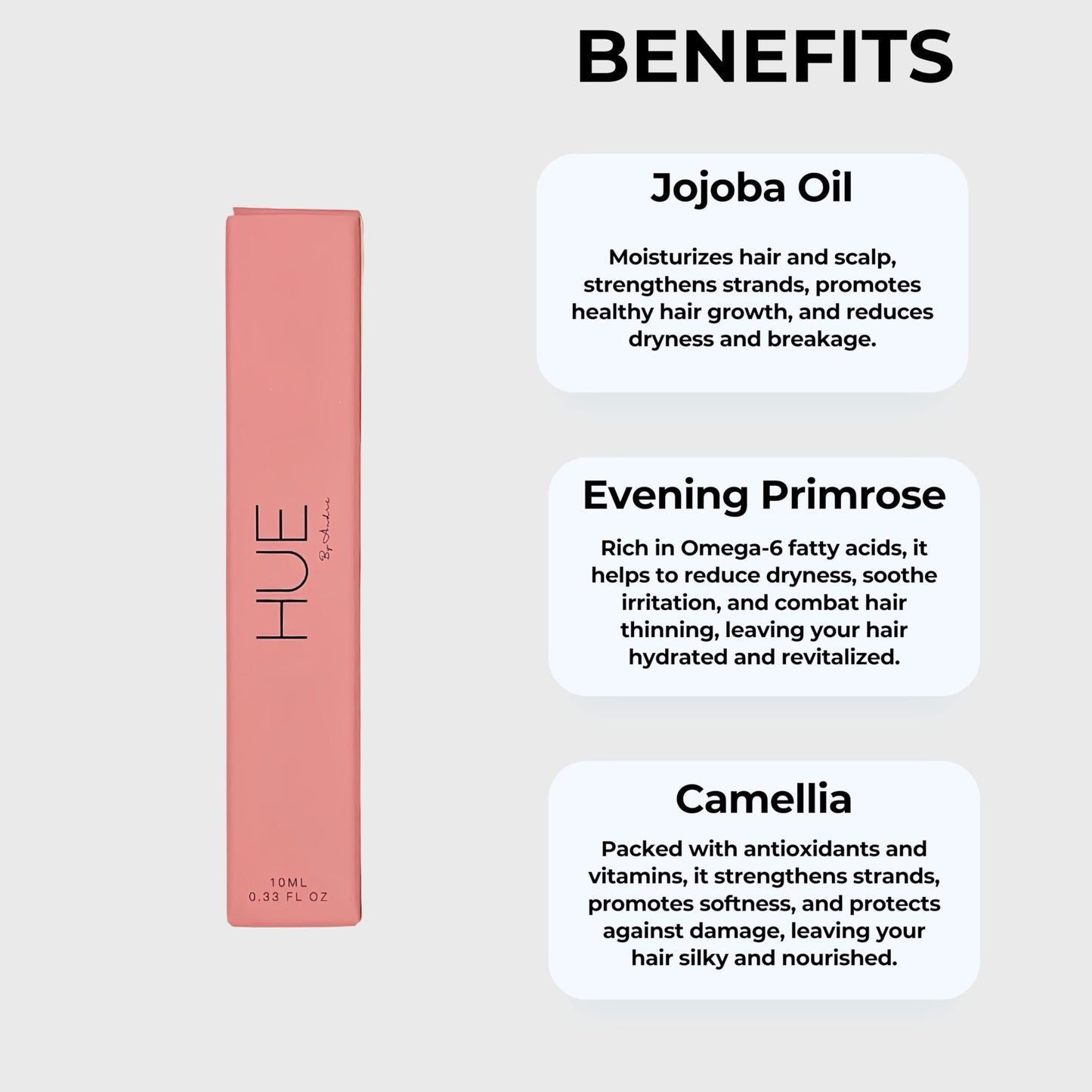 Hue By Andre Gloss Boss Flyaway Hair Wand | Frizz Control & Shine Enhancer | Silicone-Free, Unscented, Compact 10ml | Tames Flyaways, Smooths Edges, Adds Shine | Safe for All Hair Types