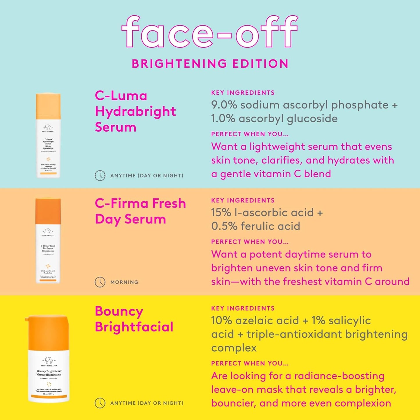 Drunk Elephant Bouncy Brightfacial | Illuminating Face Mask - 50 ml - Clean, Cruelty-Free Skincare