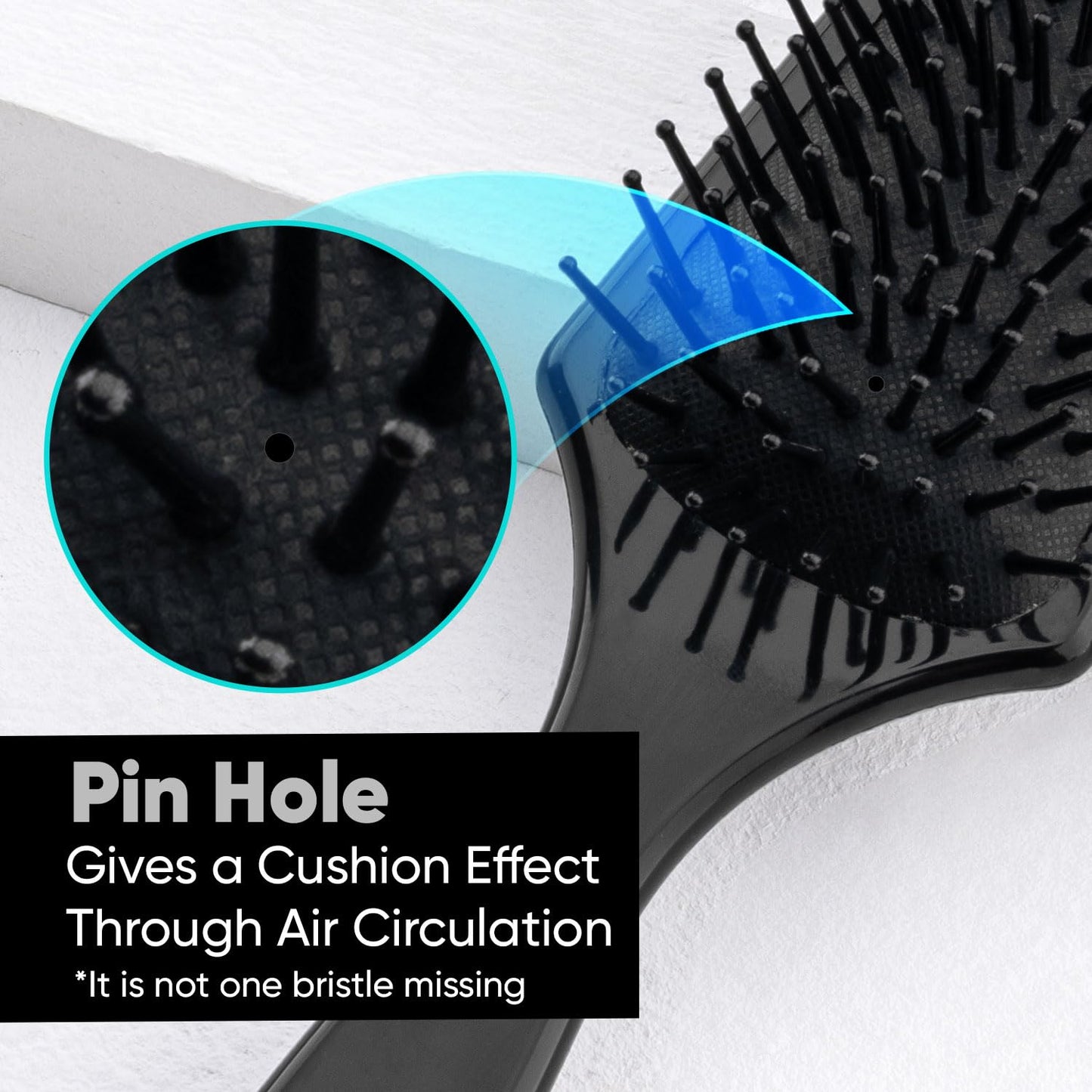Vega Mini Paddle Brush - Lightweight Detangling Hair Tool for Smooth, Shiny Hair