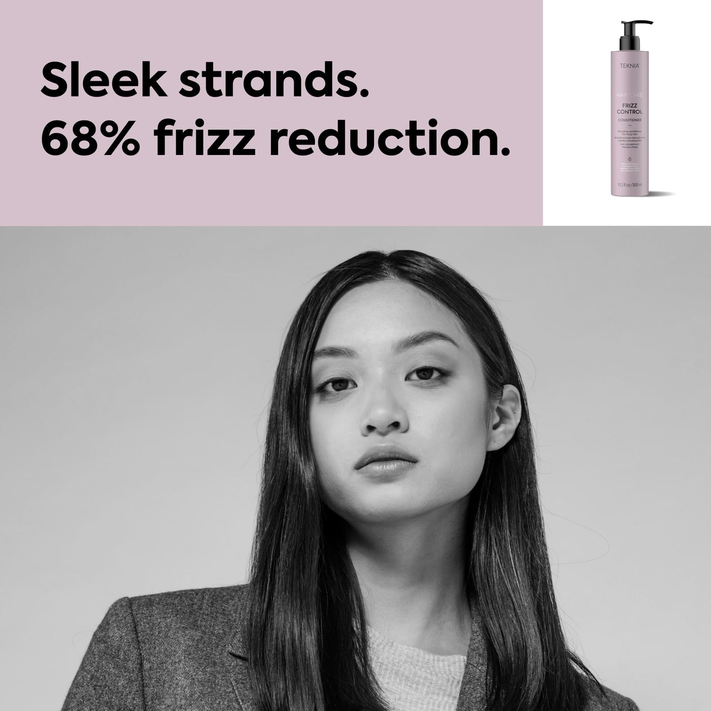 Lakmé Teknia Frizz Control Leave In Conditioner, Anti Frizz Conditioner for Frizzy or Curly Hair, 10.2 Fl Oz