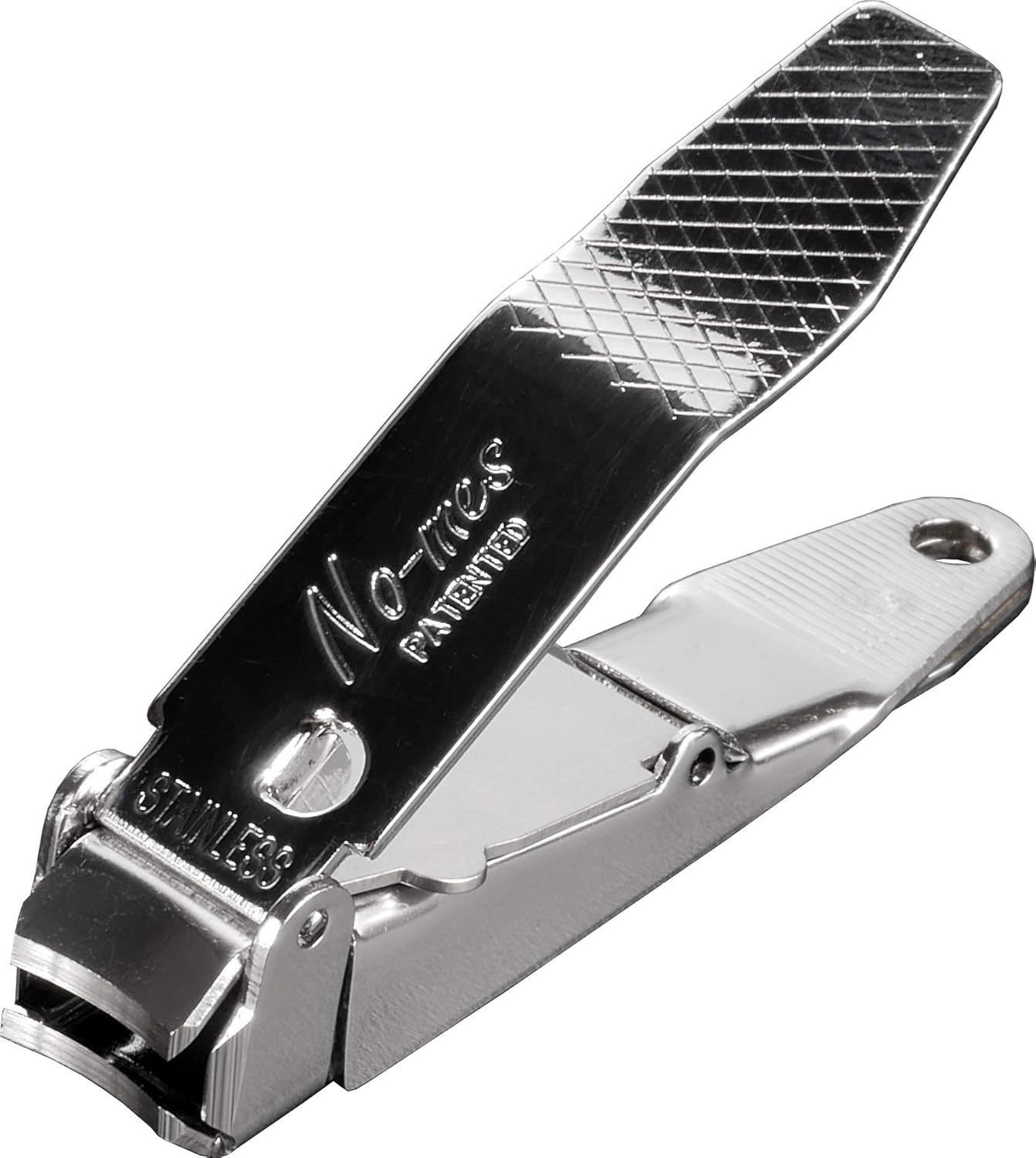 No-Mes Fingernail Clipper - Catches Clippings & Built-In Nail File | Made in USA
