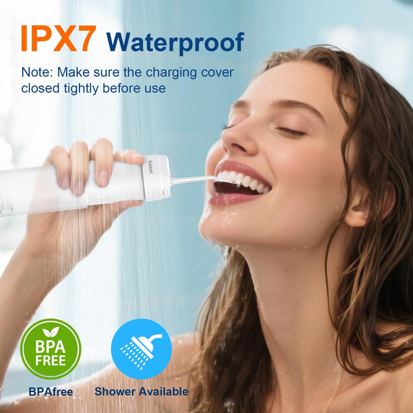 2026 New Portable Water Flosser for Teeth, 4 Modes & 4 Intensity Levels, Mini Small Design with Exquisite Travel Case, Removable Tank, IPX7 Waterproof, Cordless Dental Oral Irrigator (White)