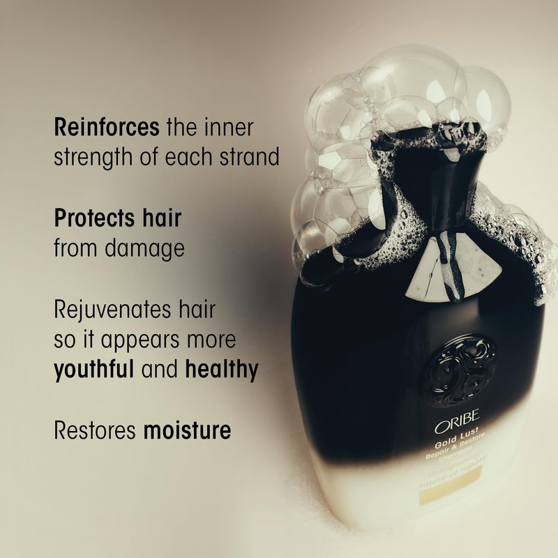 Oribe Gold Lust Repair & Restore Shampoo and Conditioner Liter Refill Bundle