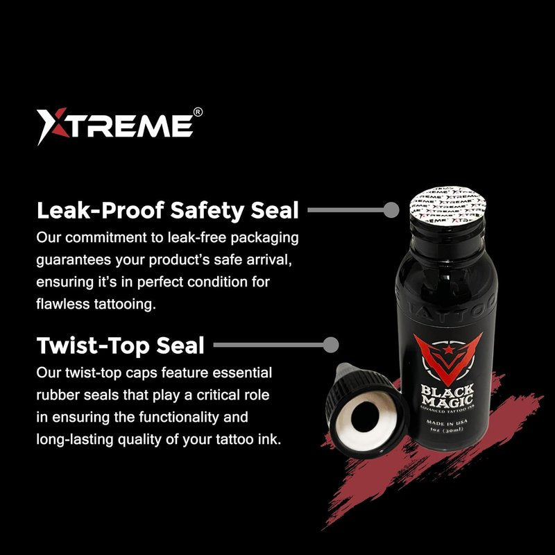Xtreme Tattoo Ink - Versatile Medium Viscosity Neon Blue Tattoo Ink for Precision Tattooing | 4 oz