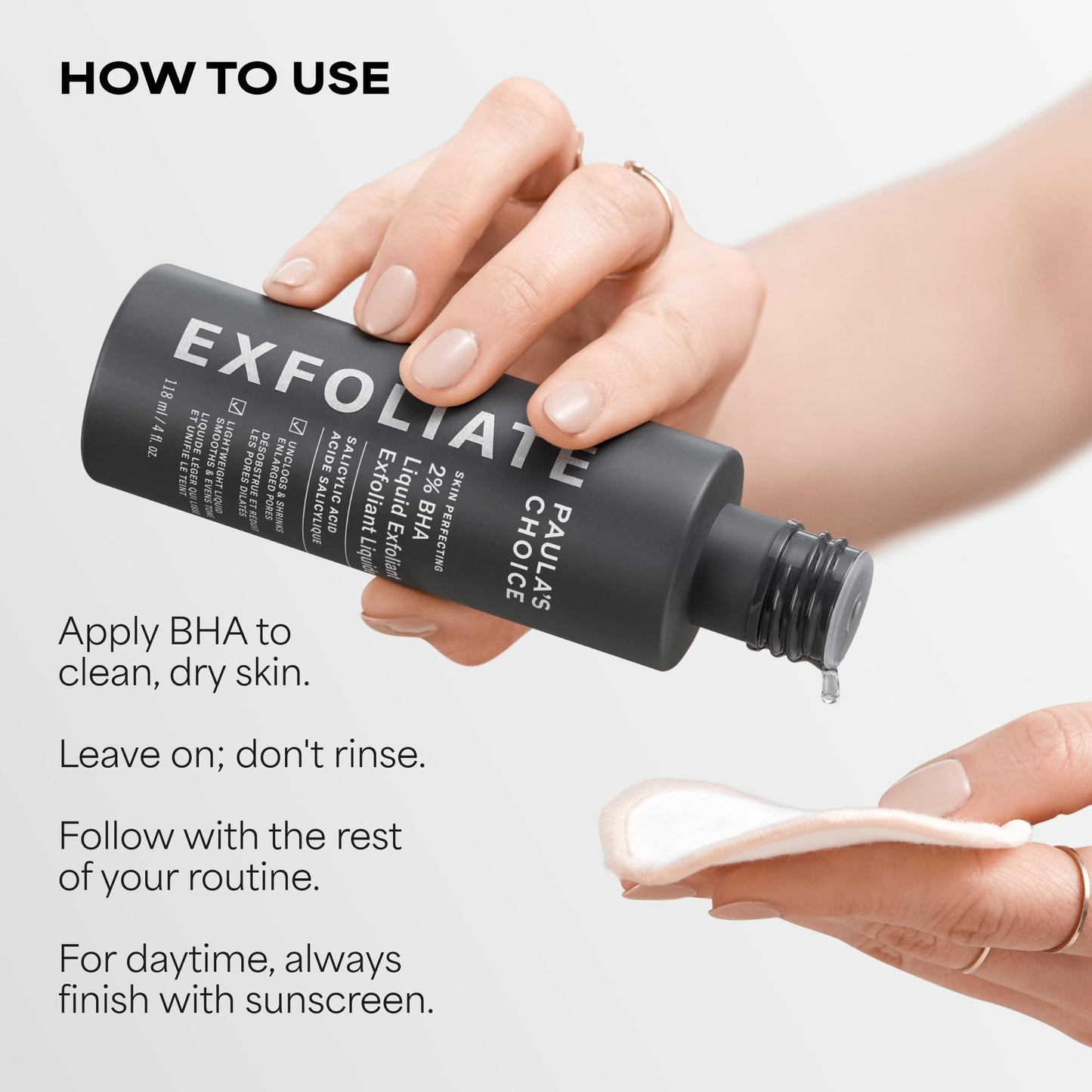 Paula's Choice SKIN PERFECTING 2% BHA Liquid Exfoliant with Salicylic Acid, Facial Polish for Pores, Wrinkles & Fine Lines, Suitable for Blackhead-Prone Skin, Fragrance-Free (5 Fl Oz (Pack of 2))